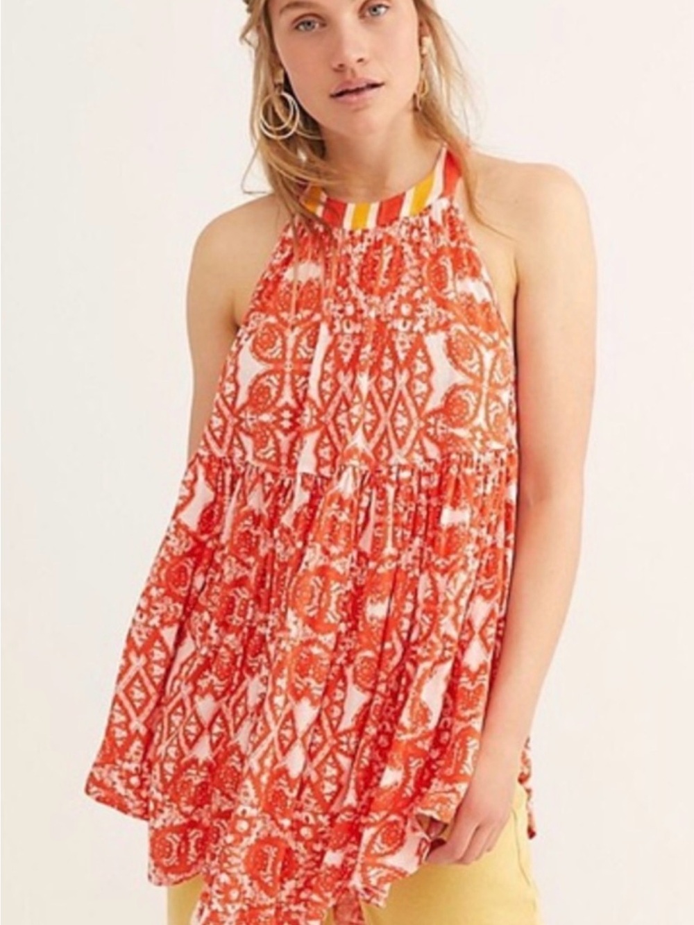 Free People Lavender Combo Tunic size S